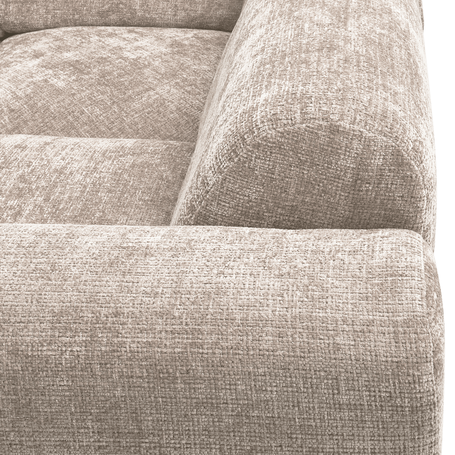 CLOUD HOEKBANK RECHTS GEWEVEN CHENILLE NATUREL