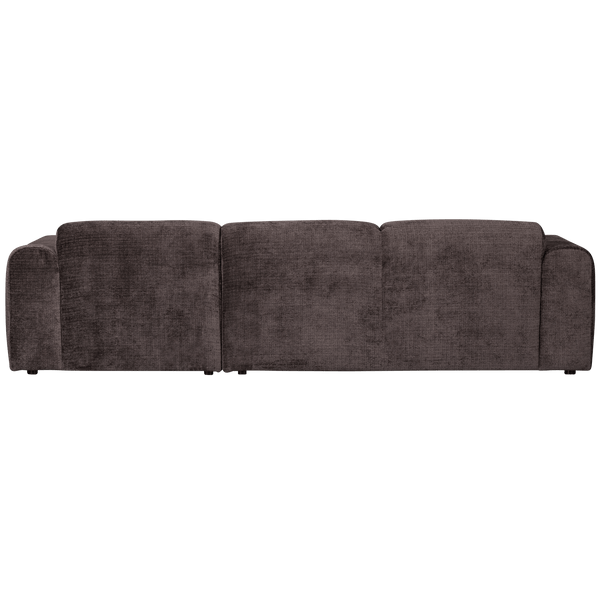 CLOUD CHAISE LONGUE BANK RECHTS CHENILLE WARM BRUIN
