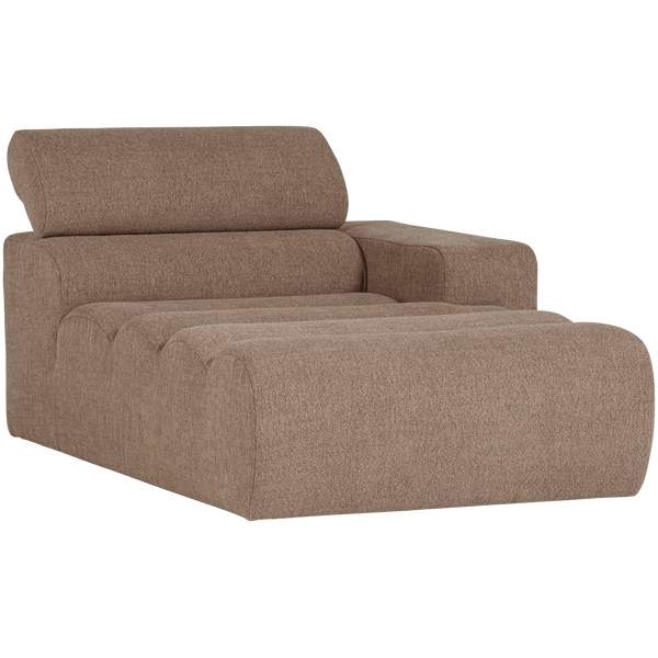 NOVI CHAISE LONGUE ELEMENT ARM RECHTS BOUCLE TAUPE