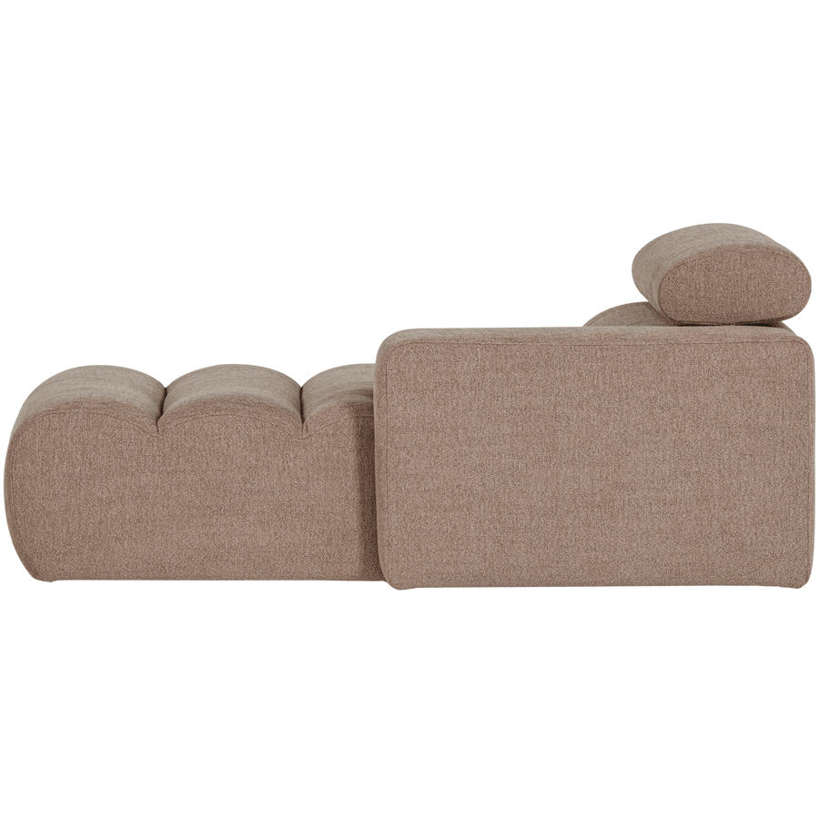 NOVI CHAISE LONGUE ELEMENT ARM RECHTS BOUCLE TAUPE