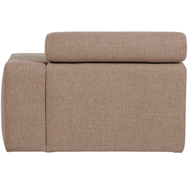 NOVI CHAISE LONGUE ELEMENT ARM RECHTS BOUCLE TAUPE