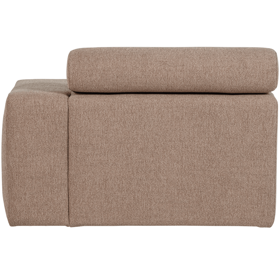 NOVI CHAISE LONGUE ELEMENT ARM RECHTS BOUCLE TAUPE