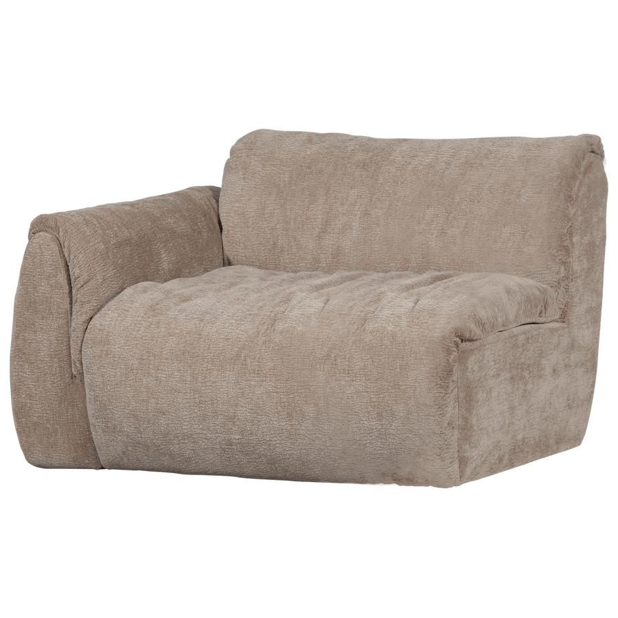 BAGGY 1-ZITS ELEMENT MET ARM LINKS 3D CHENILLE ZAND