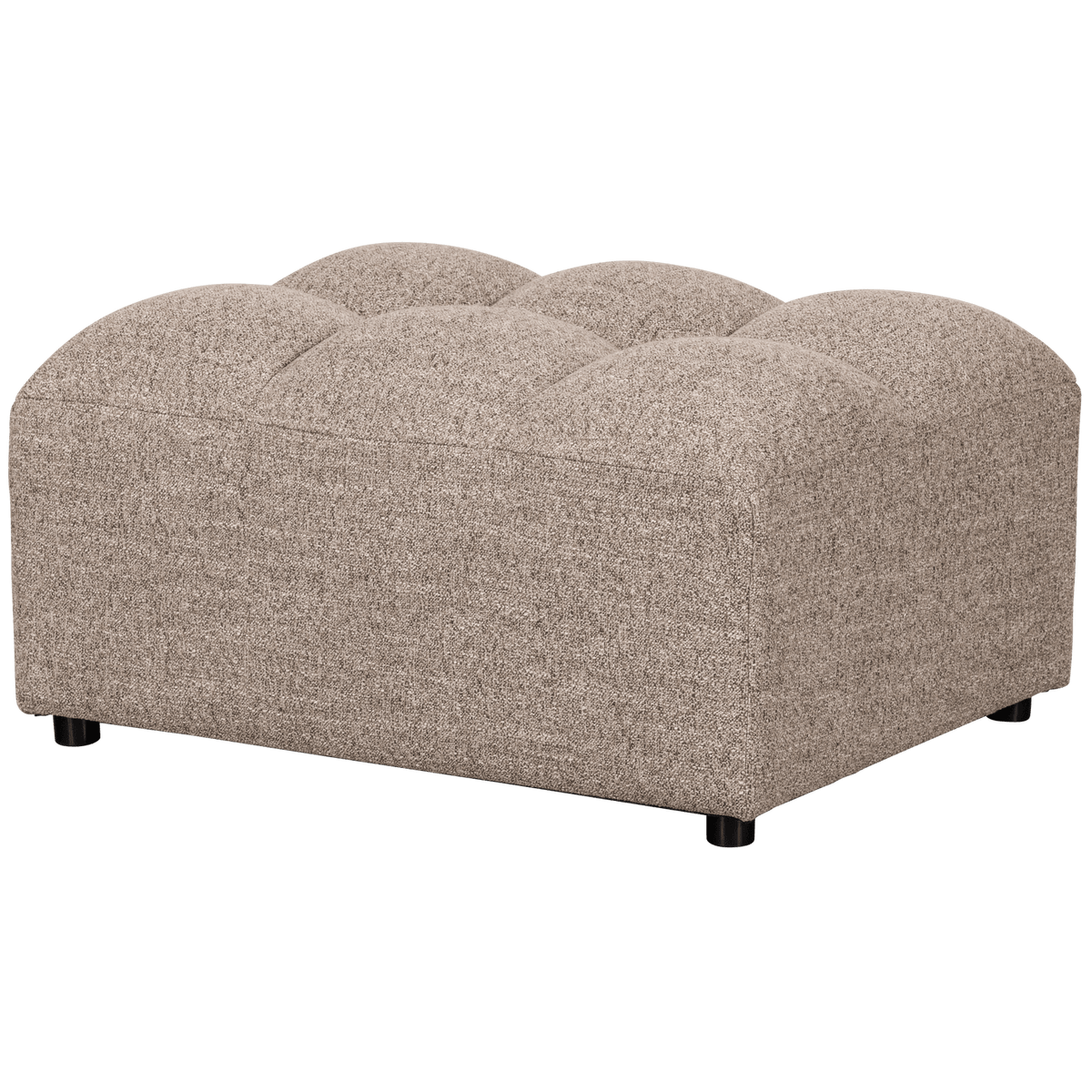 ALLURE HOCKER GEWEVEN STOF BRUIN MELANGE