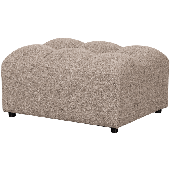 ALLURE HOCKER GEWEVEN STOF BRUIN MELANGE