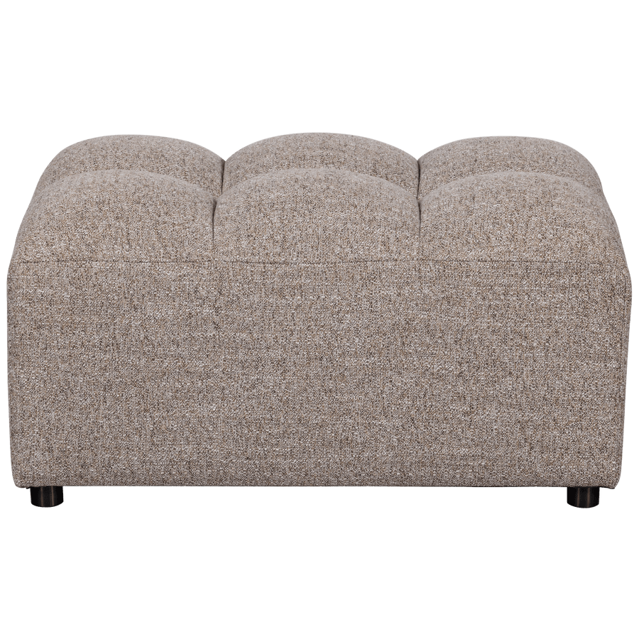ALLURE HOCKER GEWEVEN STOF BRUIN MELANGE
