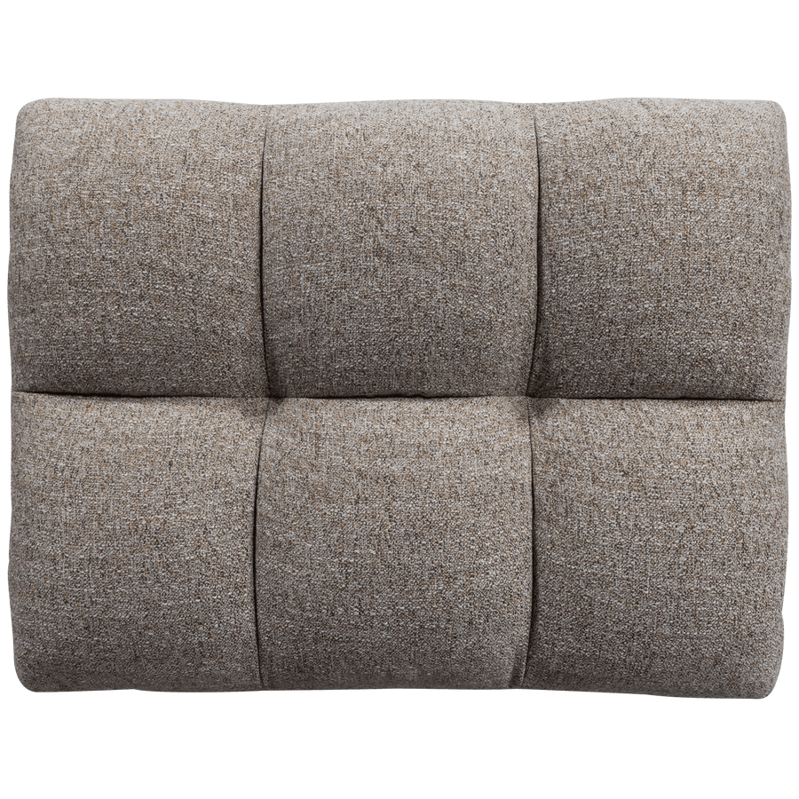 ALLURE HOCKER GEWEVEN STOF BRUIN MELANGE