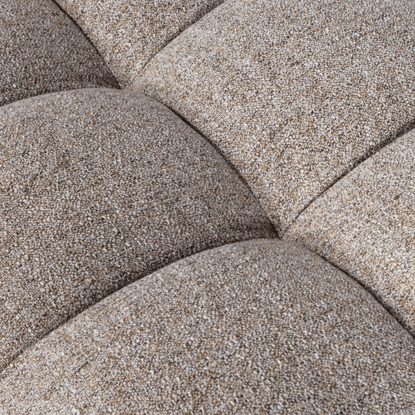 ALLURE HOCKER GEWEVEN STOF BRUIN MELANGE