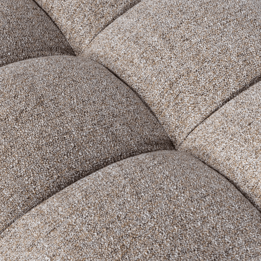 ALLURE HOCKER GEWEVEN STOF BRUIN MELANGE
