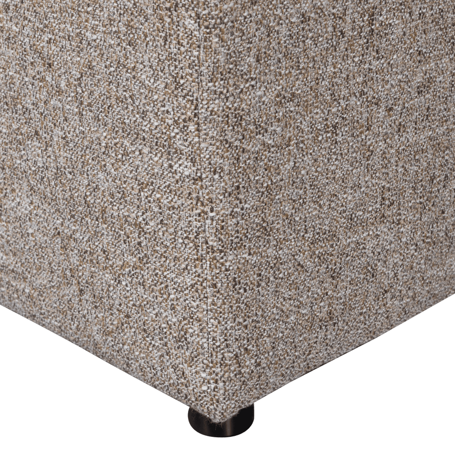ALLURE HOCKER GEWEVEN STOF BRUIN MELANGE