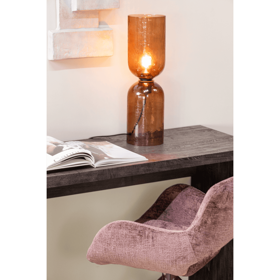 ELIVA EETKAMERSTOEL STRUCTURE VELVET PAARS - SET VAN 2