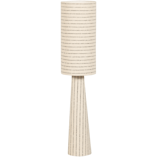 LOFT VLOERLAMP METAAL/BOUCLE NATUREL MET STREPEN 130xO30 CM