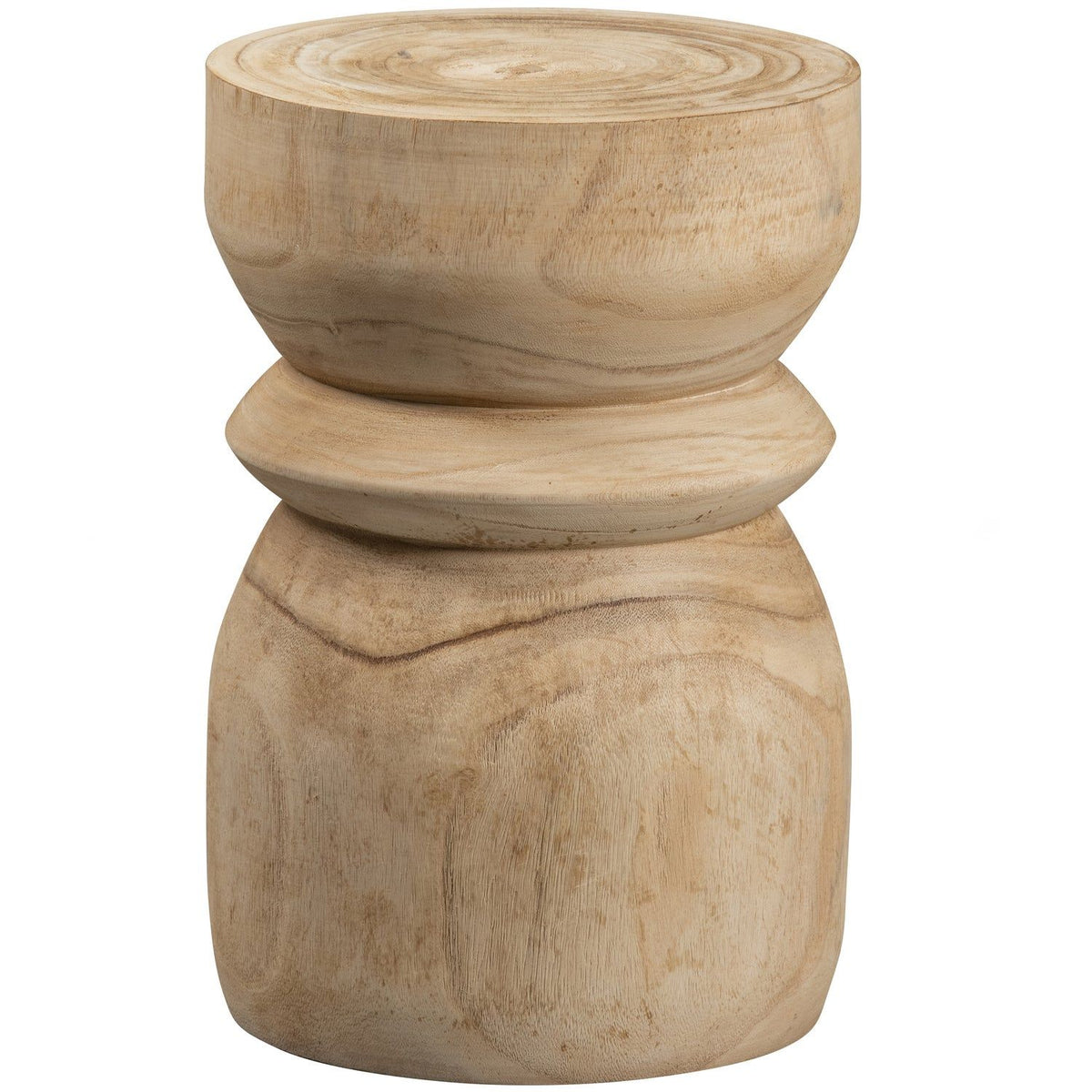 BIKKEL KRUK HOUT NATUREL 40XO28 CM