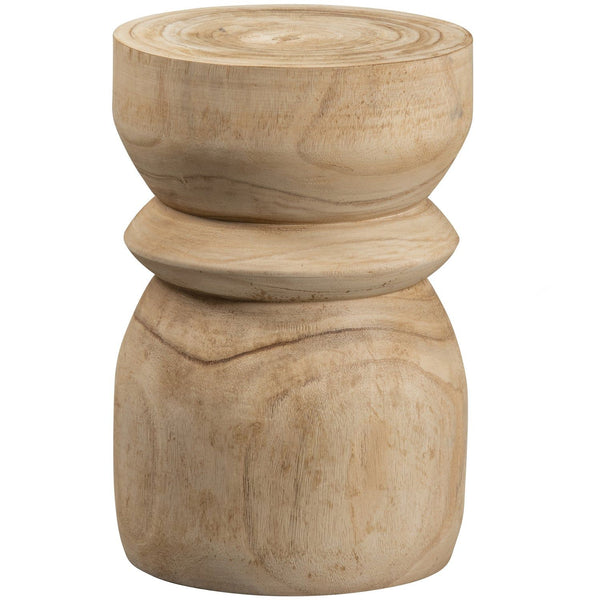 BIKKEL KRUK HOUT NATUREL 40XO28 CM