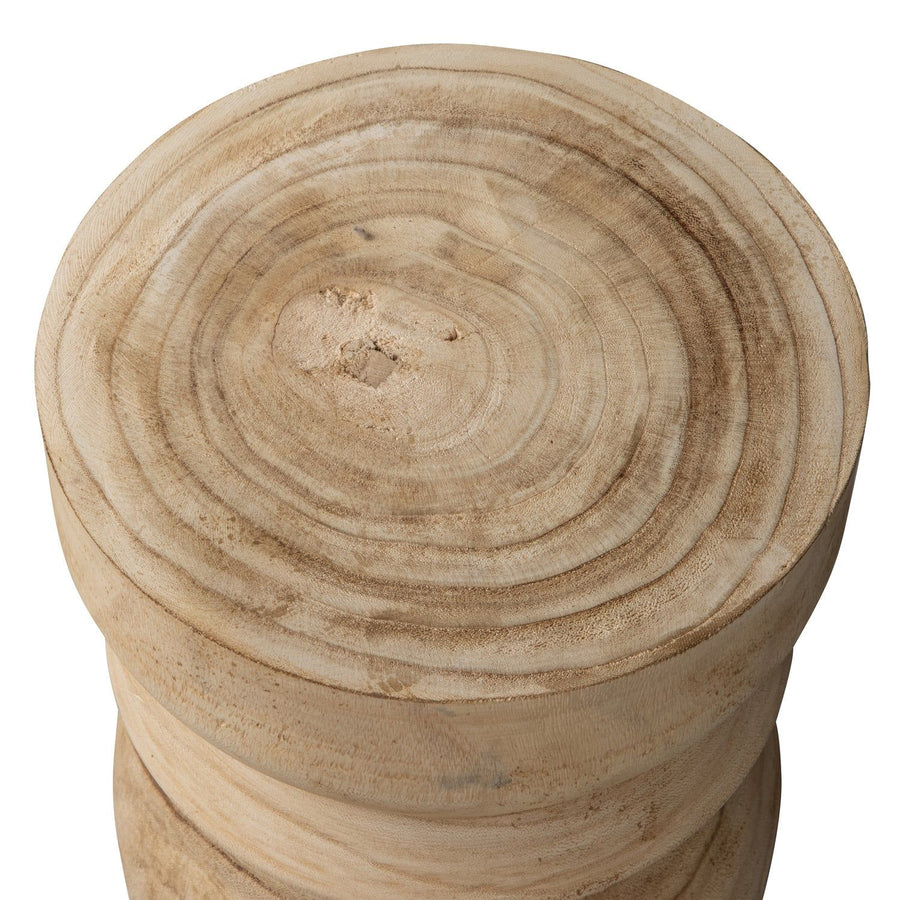 BIKKEL KRUK HOUT NATUREL 40XO28 CM