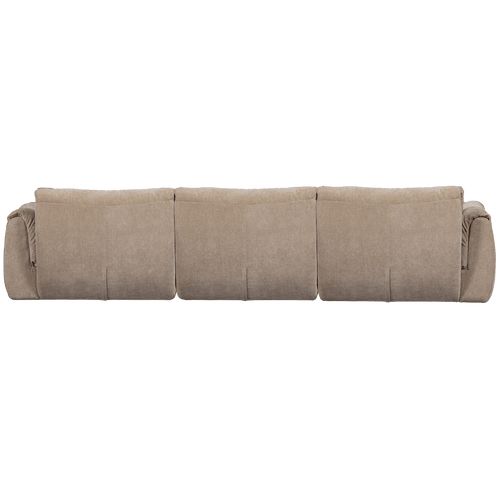 BAGGY 3-ZITS BANK 3D CHENILLE ZAND