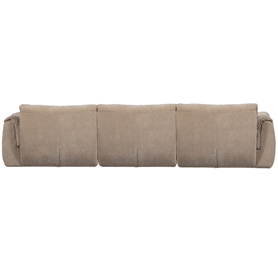 BAGGY 3-ZITS BANK 3D CHENILLE ZAND