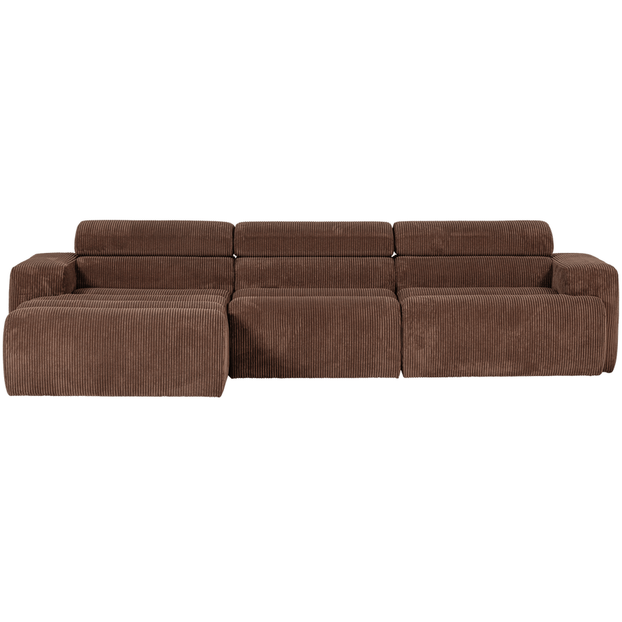 NOVI CHAISE LONGUE BANK LINKS RIBSTOF MOKKABRUIN