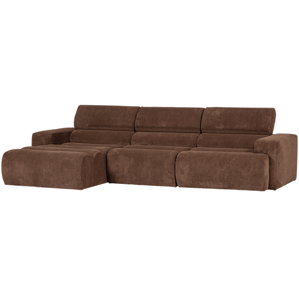 NOVI CHAISE LONGUE BANK LINKS RIBSTOF MOKKABRUIN