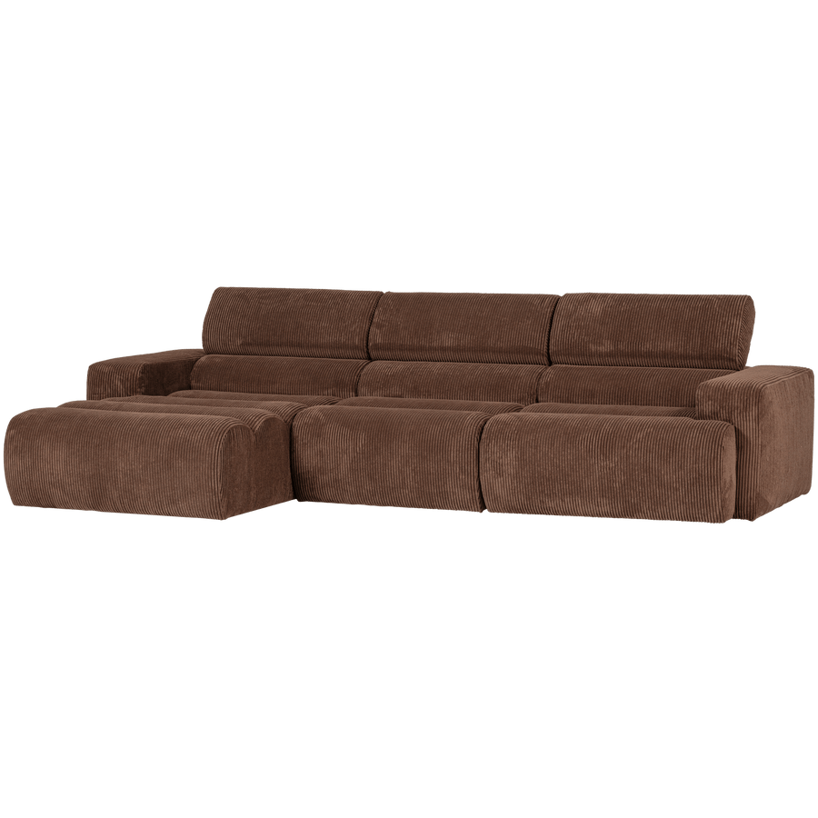 NOVI CHAISE LONGUE BANK LINKS RIBSTOF MOKKABRUIN