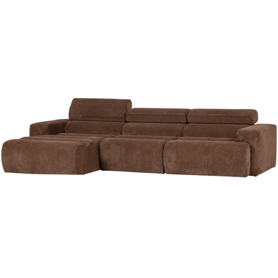 NOVI CHAISE LONGUE BANK LINKS RIBSTOF MOKKABRUIN