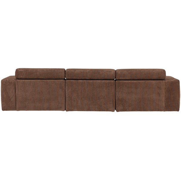NOVI CHAISE LONGUE BANK LINKS RIBSTOF MOKKABRUIN