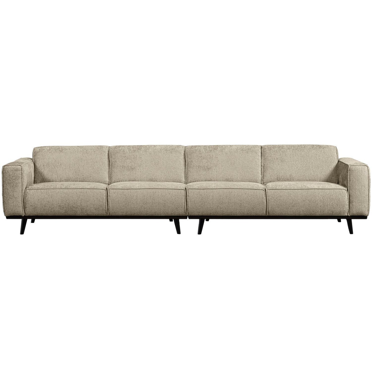 STATEMENT XL 4-ZITS BANK 372 CM STRUCTURE VELVET WHEATFIELD