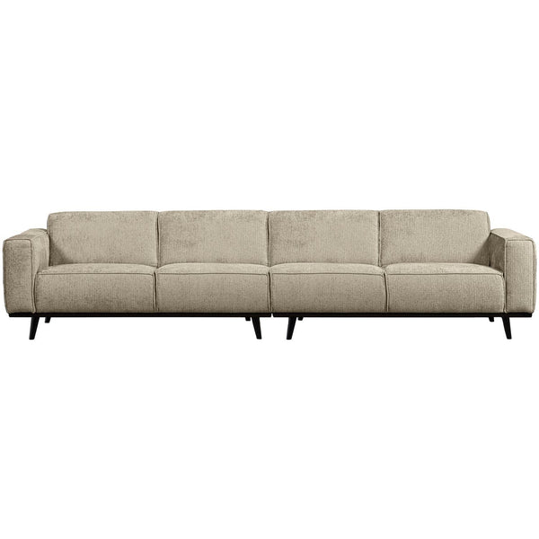 STATEMENT XL 4-ZITS BANK 372 CM STRUCTURE VELVET WHEATFIELD