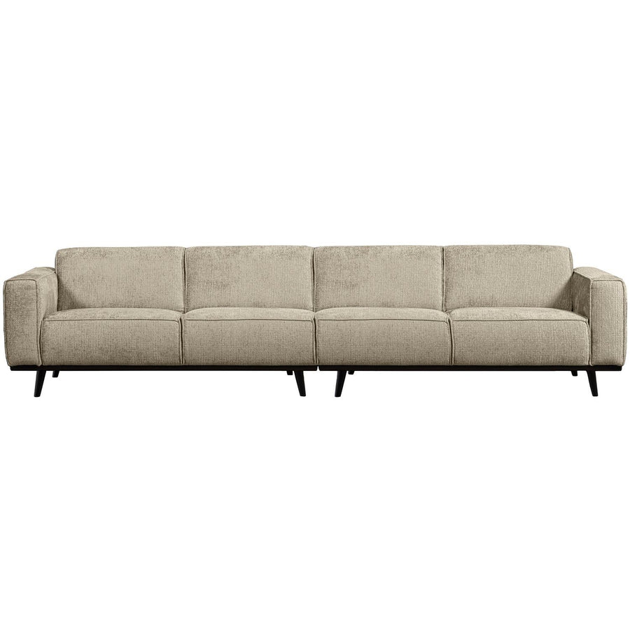 STATEMENT XL 4-ZITS BANK 372 CM STRUCTURE VELVET WHEATFIELD
