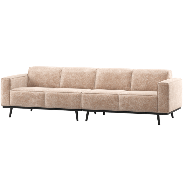 STATEMENT 4-ZITS BANK 280 CM CHENILLE VELVET NATUREL