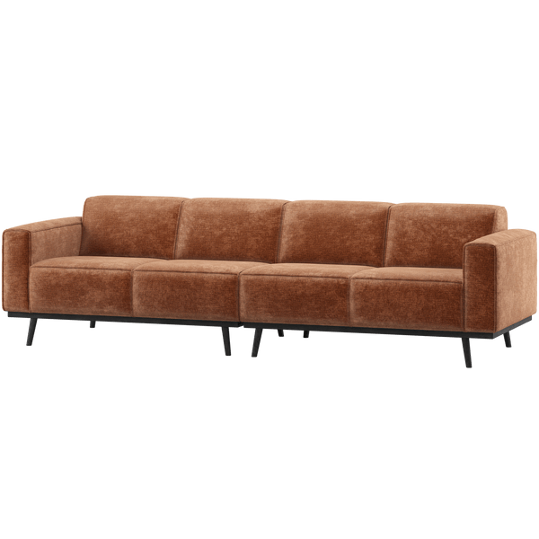 STATEMENT 4-ZITS BANK 280 CM CHENILLE VELVET TERRA
