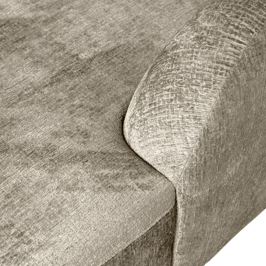 SLOPING HOEKBANK RECHTS STRUCTURE VELVET WHEATFIELD