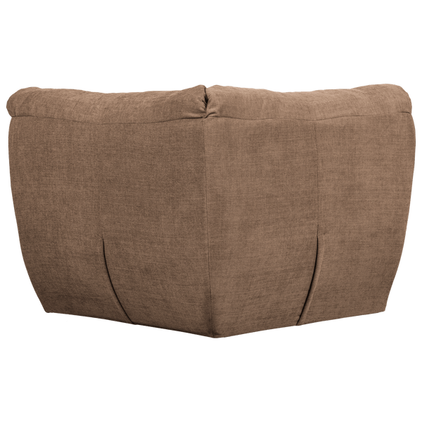BAGGY HOEKELEMENT GEWEVEN CHENILLE BRUIN