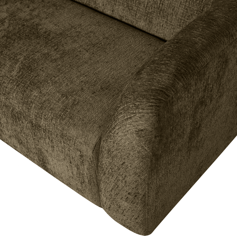 SLOPING 3-ZITS BANK STRUCTURE VELVET BONSAI