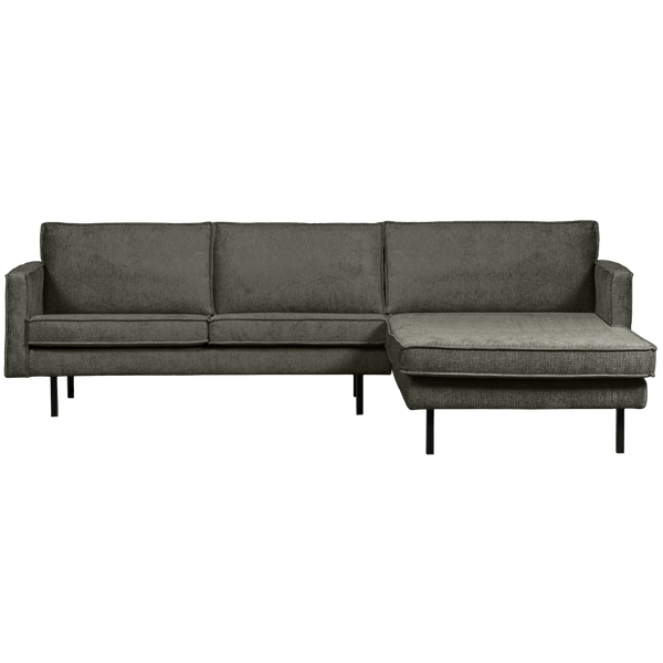 RODEO CHAISE LONGUE BANK RECHTS STRUCTURE VELVET FROST