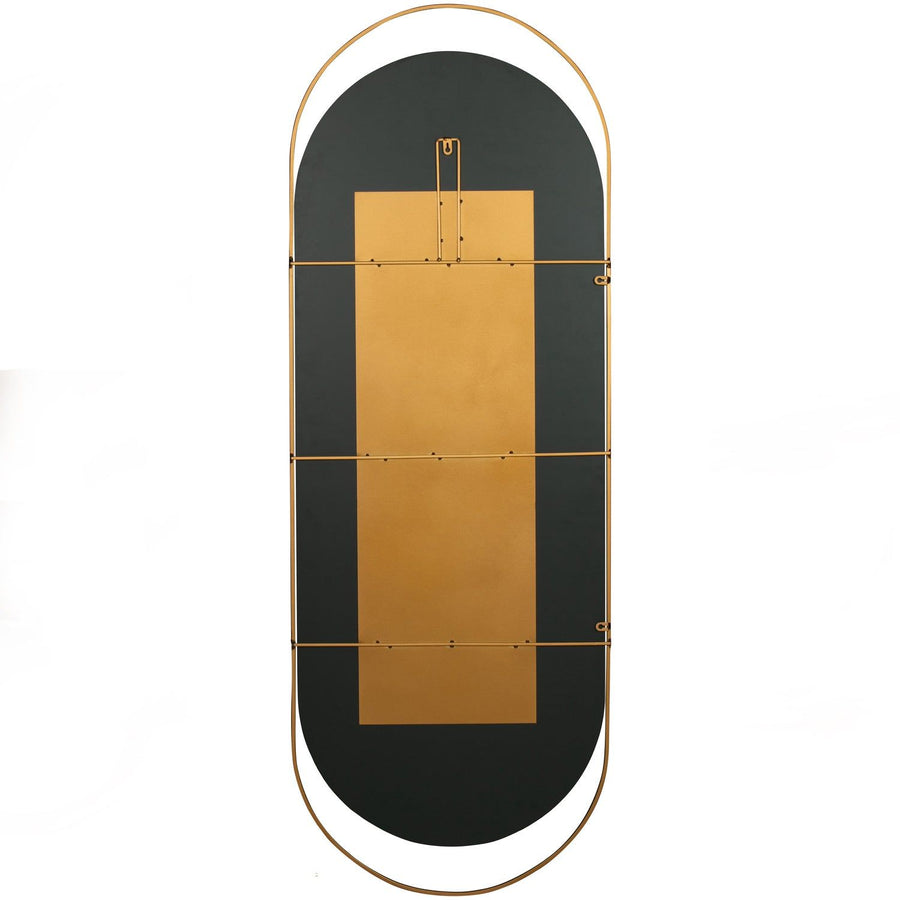 SANOU PASSPIEGEL OVAAL XL ANTIQUE BRASS 168x60