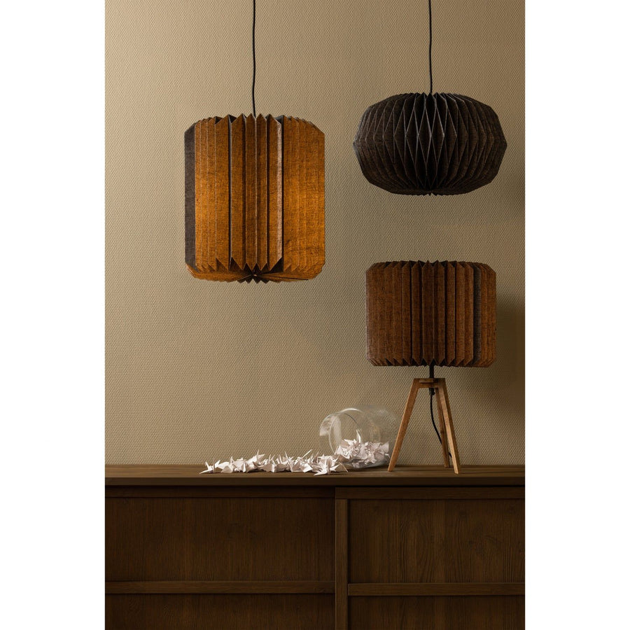 BONES HANGLAMP PAPIER NATUREL/ZWART