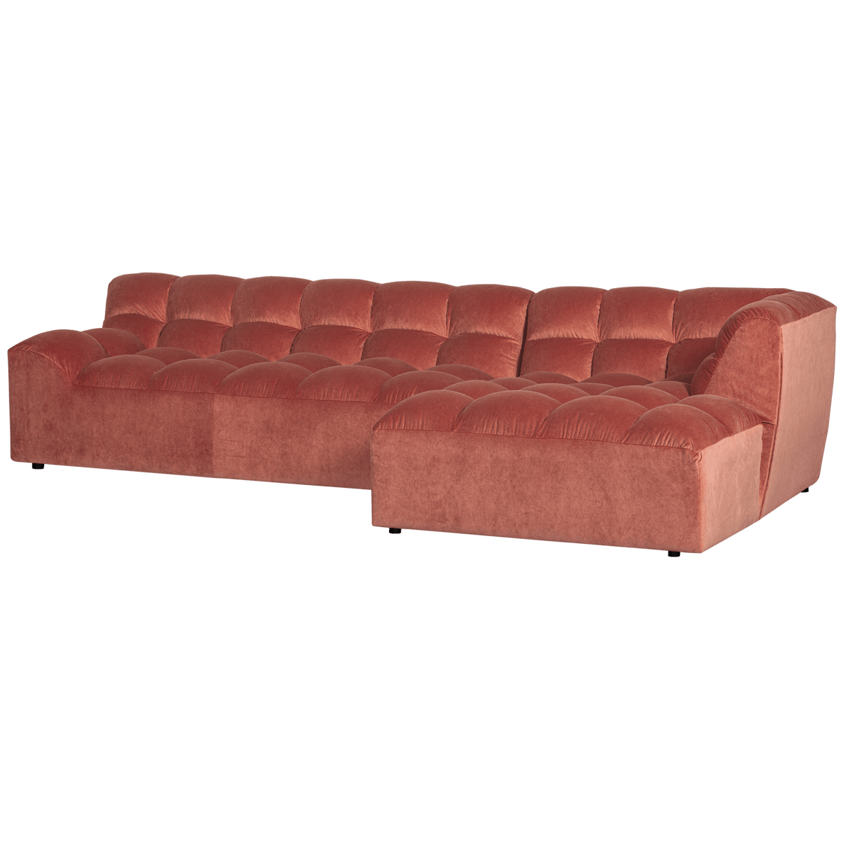 ALLURE CHAISE LONGUE RECHTS VELVET BLUSH