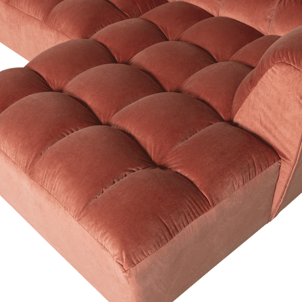 ALLURE CHAISE LONGUE RECHTS VELVET BLUSH