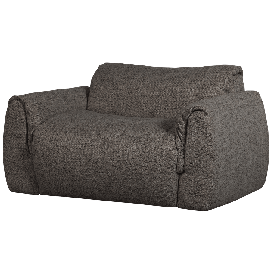 BAGGY LOVESEAT GEWEVEN STOF WARMGRIJS MELANGE