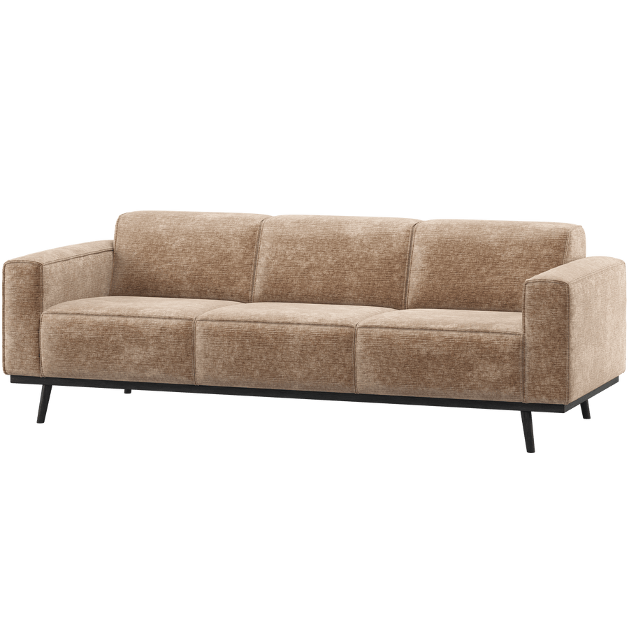 STATEMENT 3-ZITS BANK 230 CM CHENILLE VELVET TAUPE