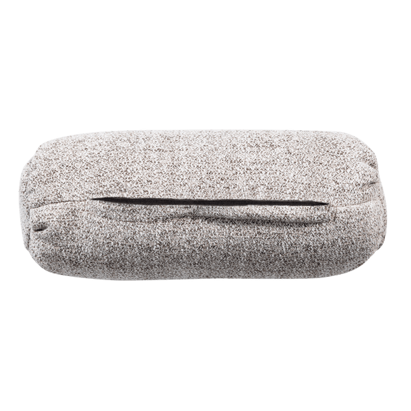BAGGY ROLKUSSEN 50XO23 CM GEWEVEN STOF NATUREL MELANGE