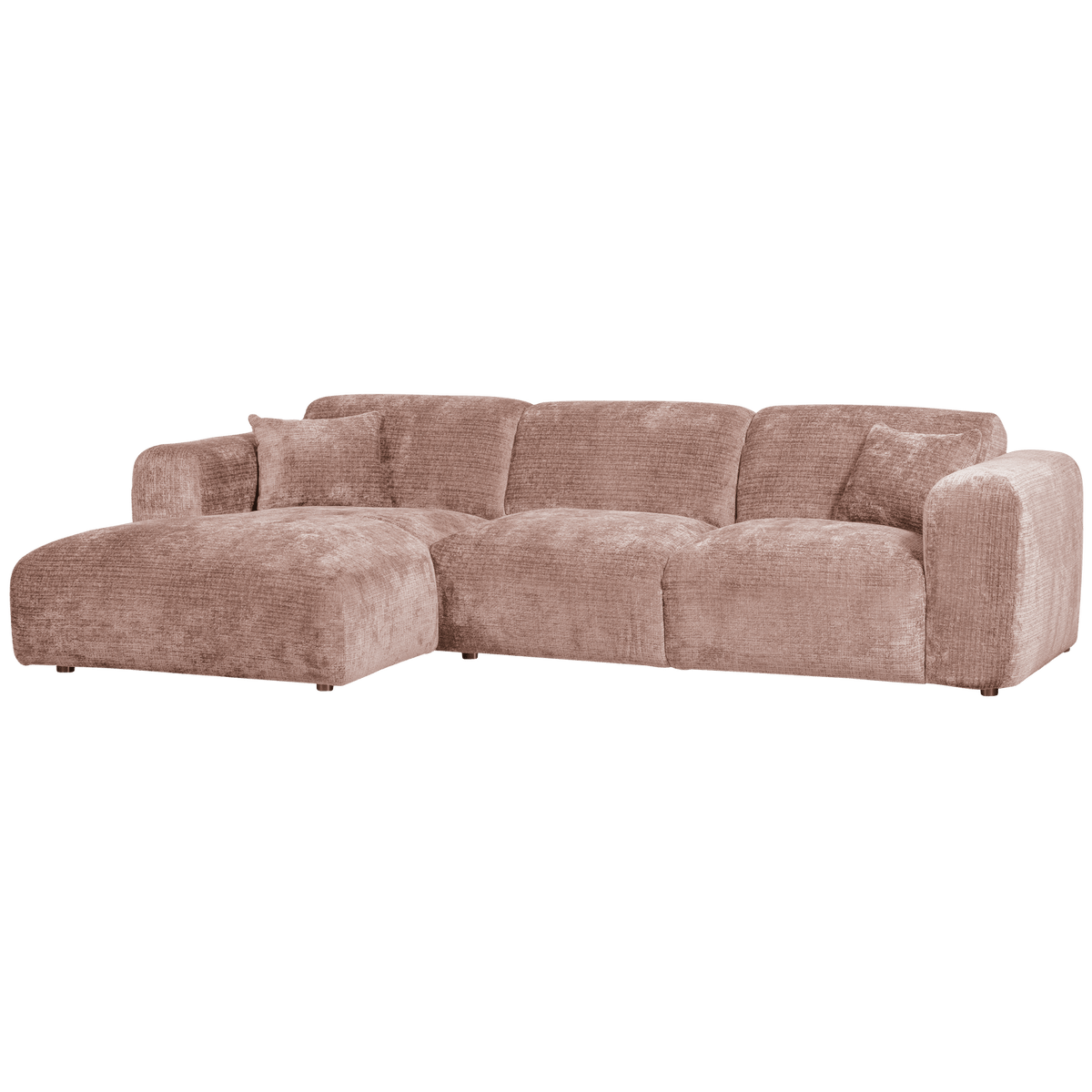 CLOUD CHAISE LONGUE BANK LINKS CHENILLE TAUPE/ROZE