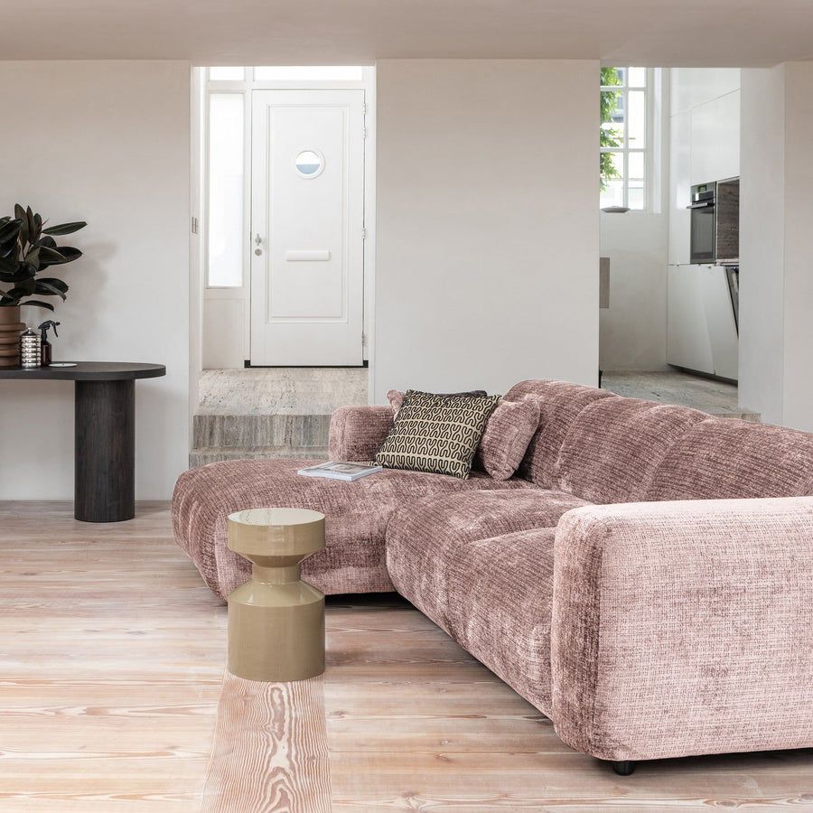CLOUD CHAISE LONGUE BANK LINKS CHENILLE TAUPE/ROZE