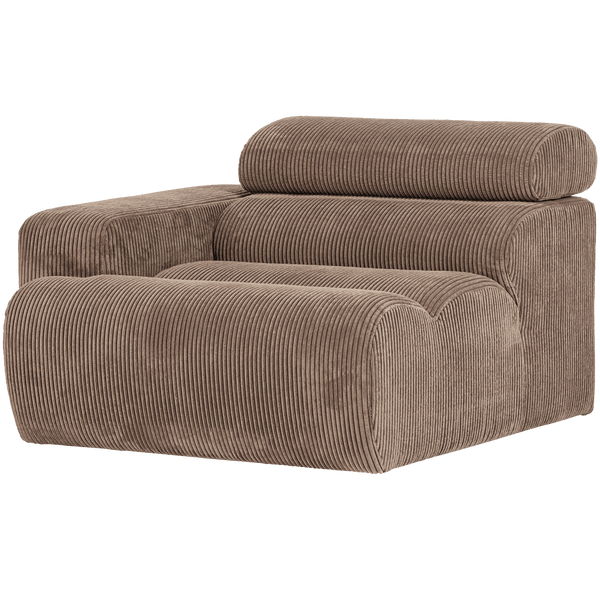 NOVI 1-ZITS ELEMENT ARM LINKS RIBSTOF TAUPE