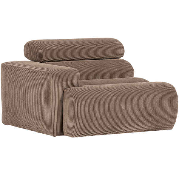 NOVI 1-ZITS ELEMENT ARM LINKS RIBSTOF TAUPE