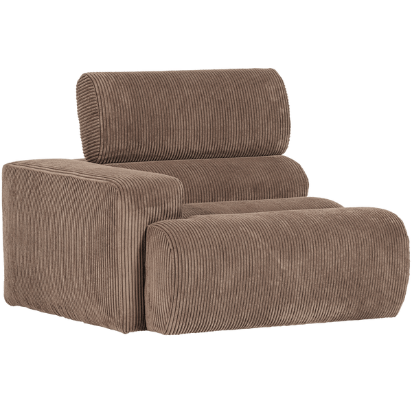 NOVI 1-ZITS ELEMENT ARM LINKS RIBSTOF TAUPE