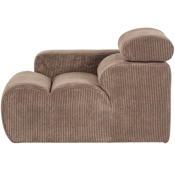 NOVI 1-ZITS ELEMENT ARM LINKS RIBSTOF TAUPE