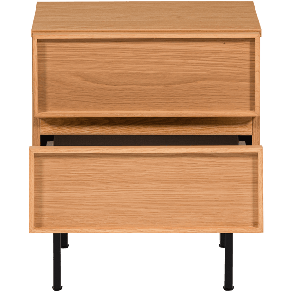 TOURS LADEKAST/NACHTKASTJE 2 LADES MELAMINE/MDF NATUREL