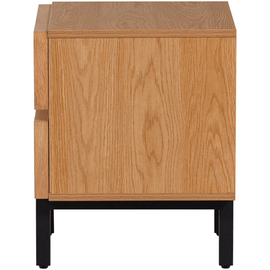 TOURS LADEKAST/NACHTKASTJE 2 LADES MELAMINE/MDF NATUREL